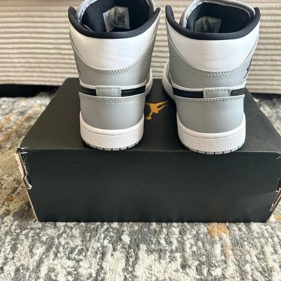 Jordan High-Top Sneakers - White and Grey - Picture 4 of 7